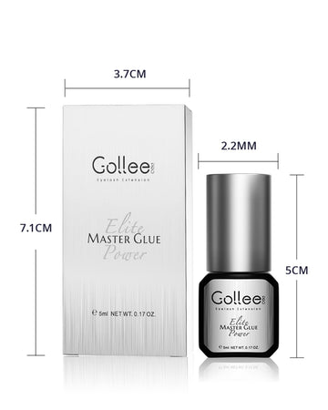 GOLLEEPRO pegamento pestañas, empaque profesional para salones.