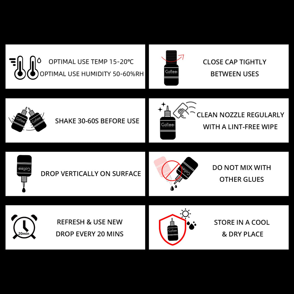 GolLEEPRO adhesivo para uso profesional en salón, control y seguridad.