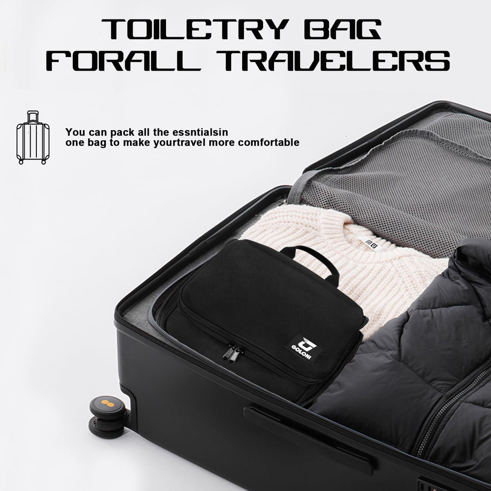 Goloni bolsa higiene colgante ideal para viajes en hoteles o camping.