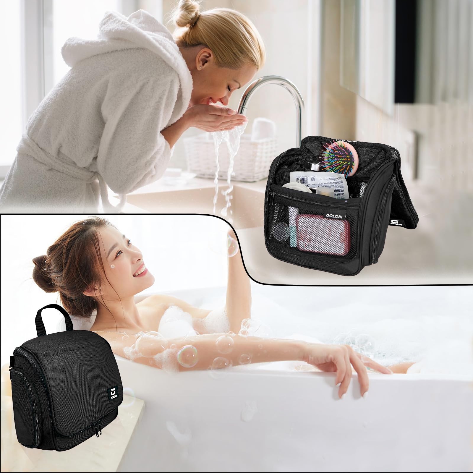 Goloni diseño neutro, ideal para mujeres y hombres durante viajes.