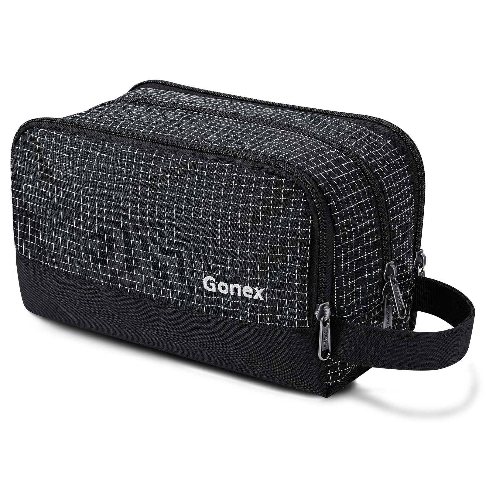 Gonex bolsa de aseo de viaje, resistente al agua, nylon duradero, ideal para viajes.
