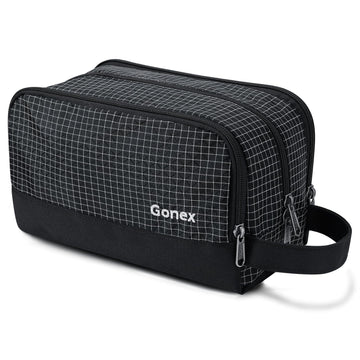 Gonex bolsa de aseo de viaje, resistente al agua, nylon duradero, ideal para viajes.