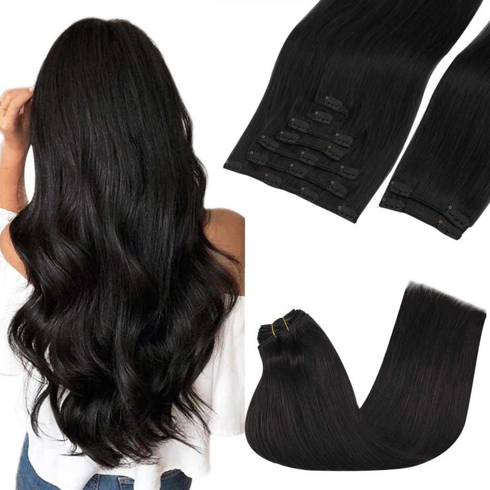 GOO GOO extensiones clip-in 20 pulgadas para un look más largo y natural
