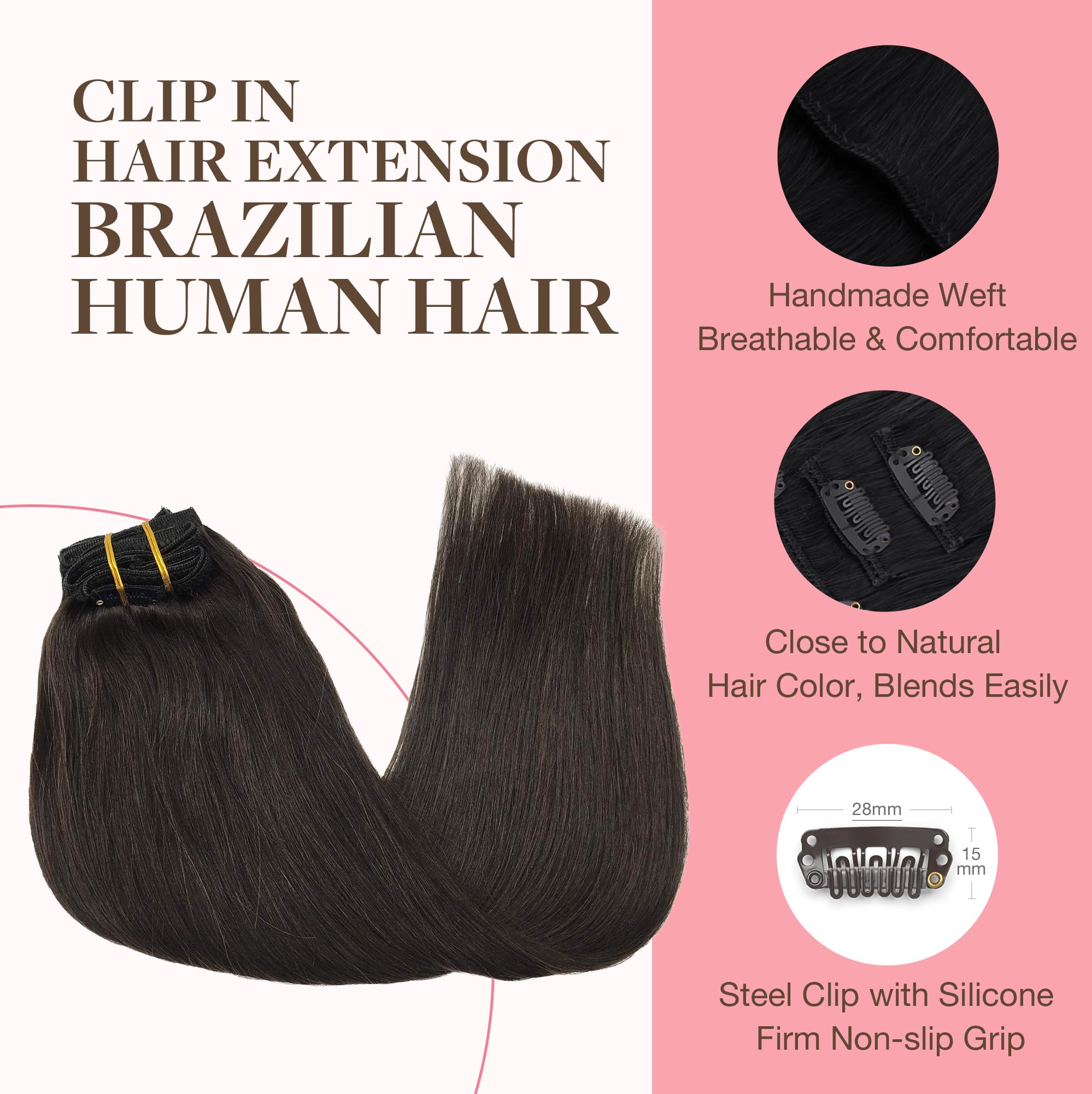 GOO GOO Extensiones con clip: aplicación rápida para cualquier ocasión.