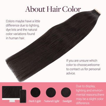 GOO GOO Cabello liso Remy, puntas gruesas para un look suave.