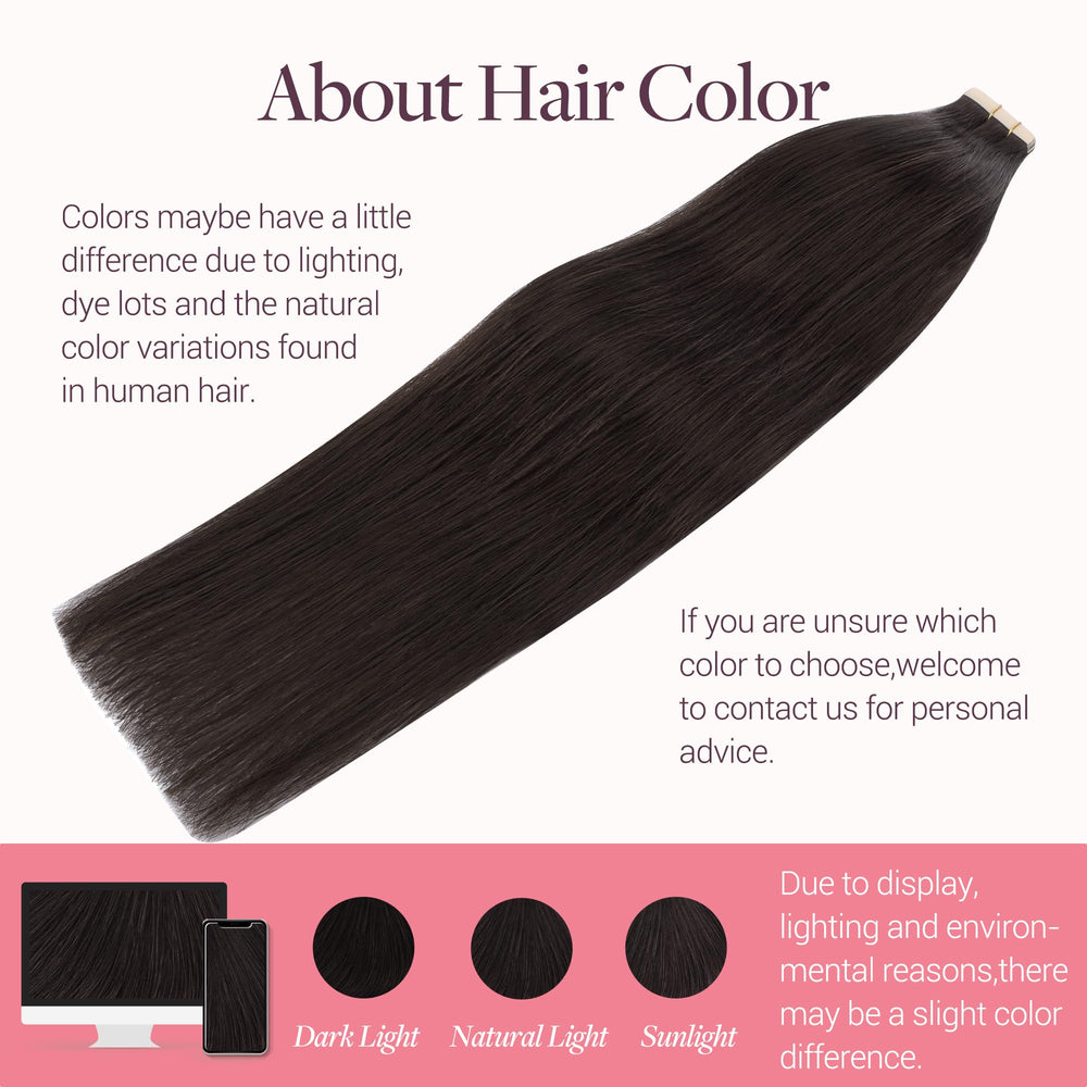 GOO GOO Cabello liso Remy, puntas gruesas para un look suave.