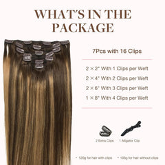 Extensiones GOO GOO con abrazaderas de silicona, ajuste cómodo y discreto.
