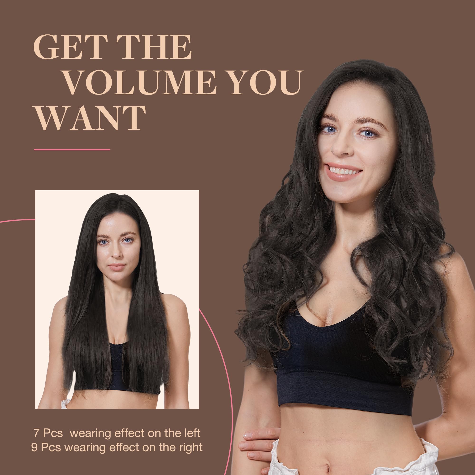 GOO GOO longitud de 20 pulgadas para un look más largo.