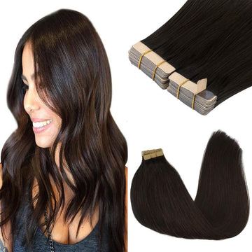 GOO GOO extensiones tono 2 castaño oscuro de 22 pulgadas para mayor longitud natural
