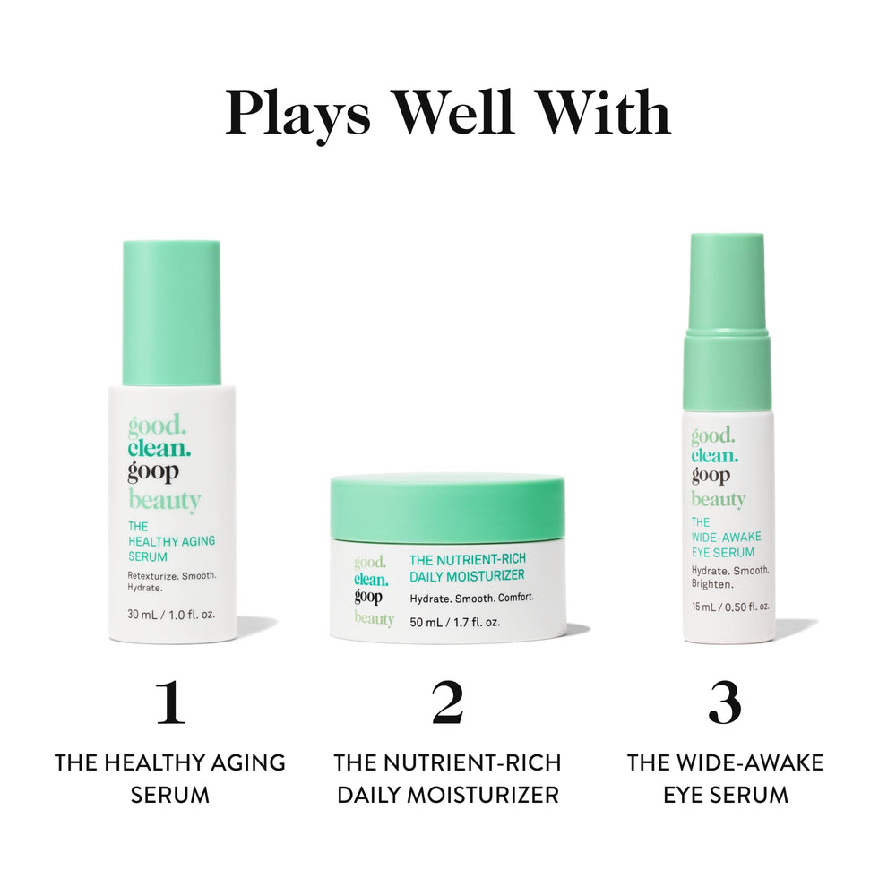 good.clean.goop exfoliante-frutal fórmula-cremosa masaje suave