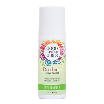 Desodorante Good For You Girls rodillo transparente con aroma Honeydew, protección discreta.
