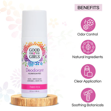 Good For You Girls natural fragrance close-up highlighting gentle scent options.