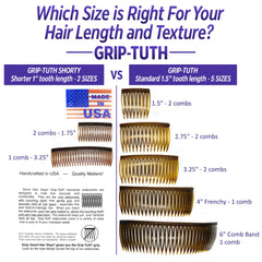 Good Hair Days Grip-Tuth: dos peines laterales, peinados rápidos.