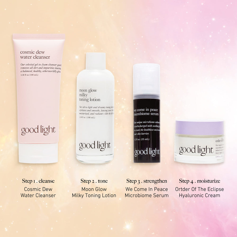 Good Light tonique lait lunaire, niacinamide pour une peau plus équilibrée et lumineuse.