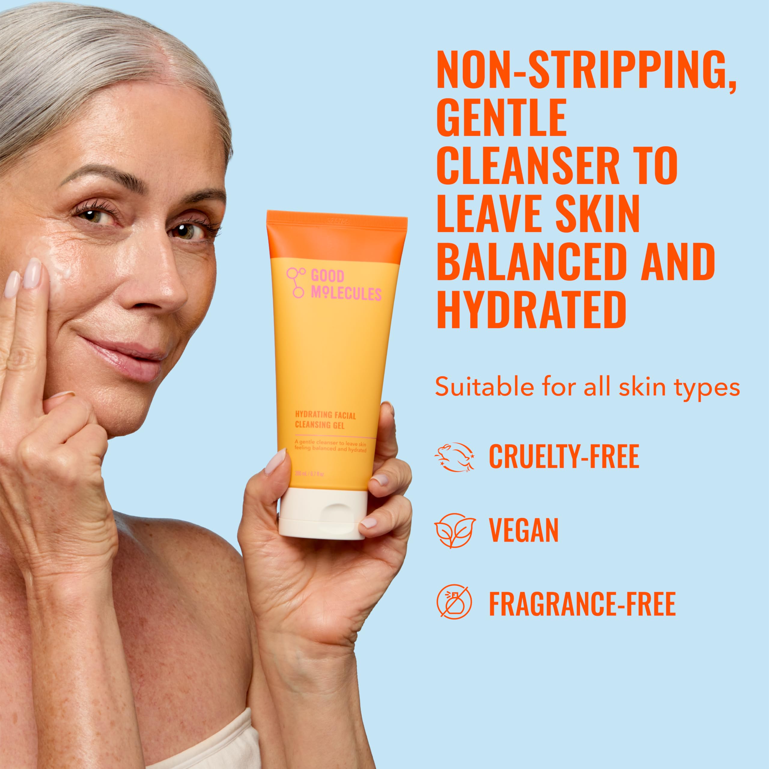 Good Molecules gel limpiador con extracto de piña para purificar suavemente