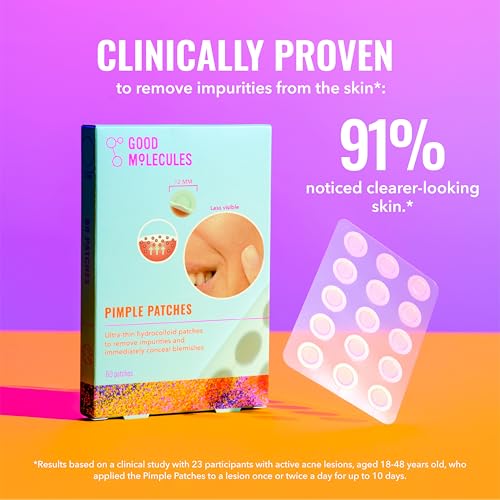 parche good molecules transparente sin residuo pegajoso al retirar.