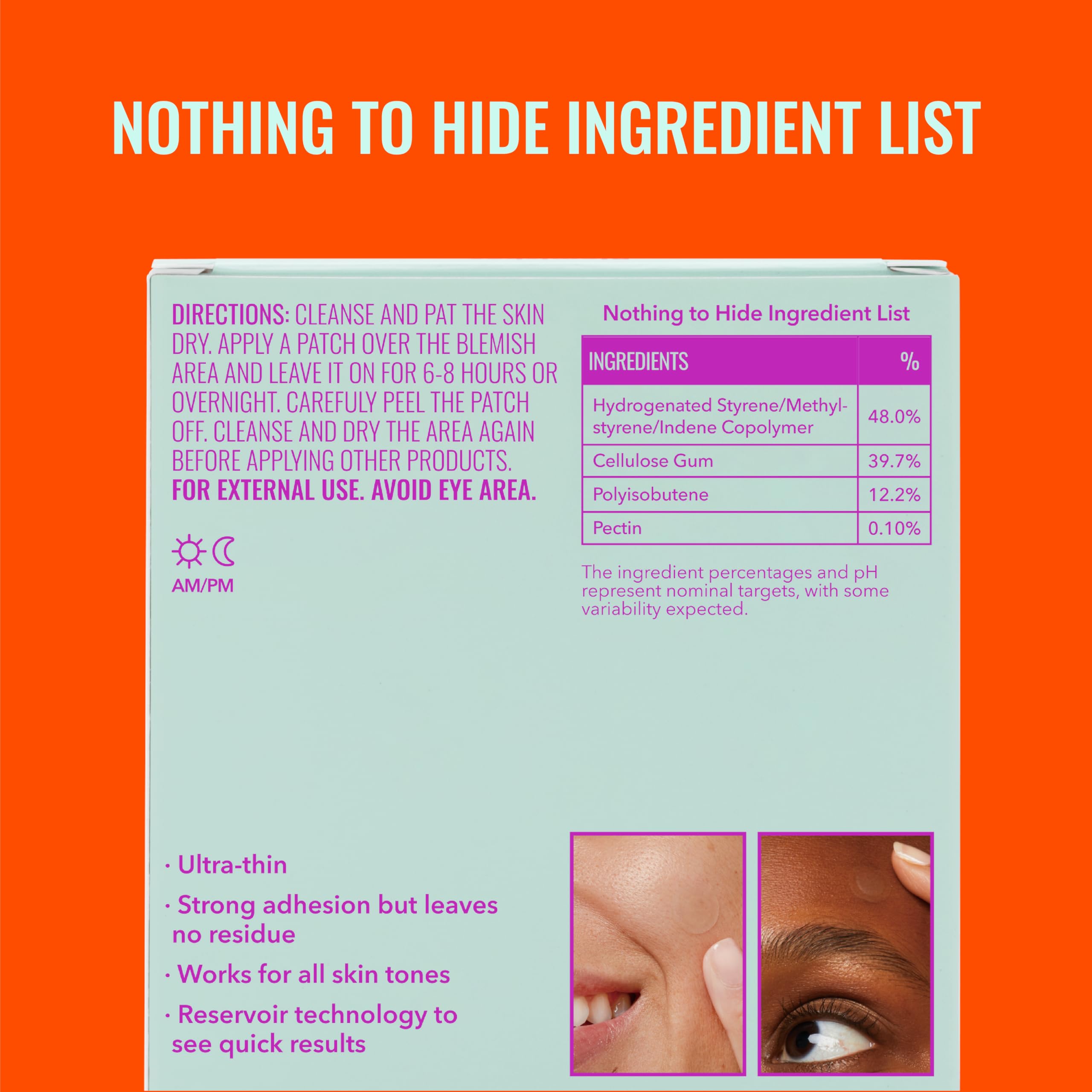parches good molecules para uso diario y maquillaje compatible.