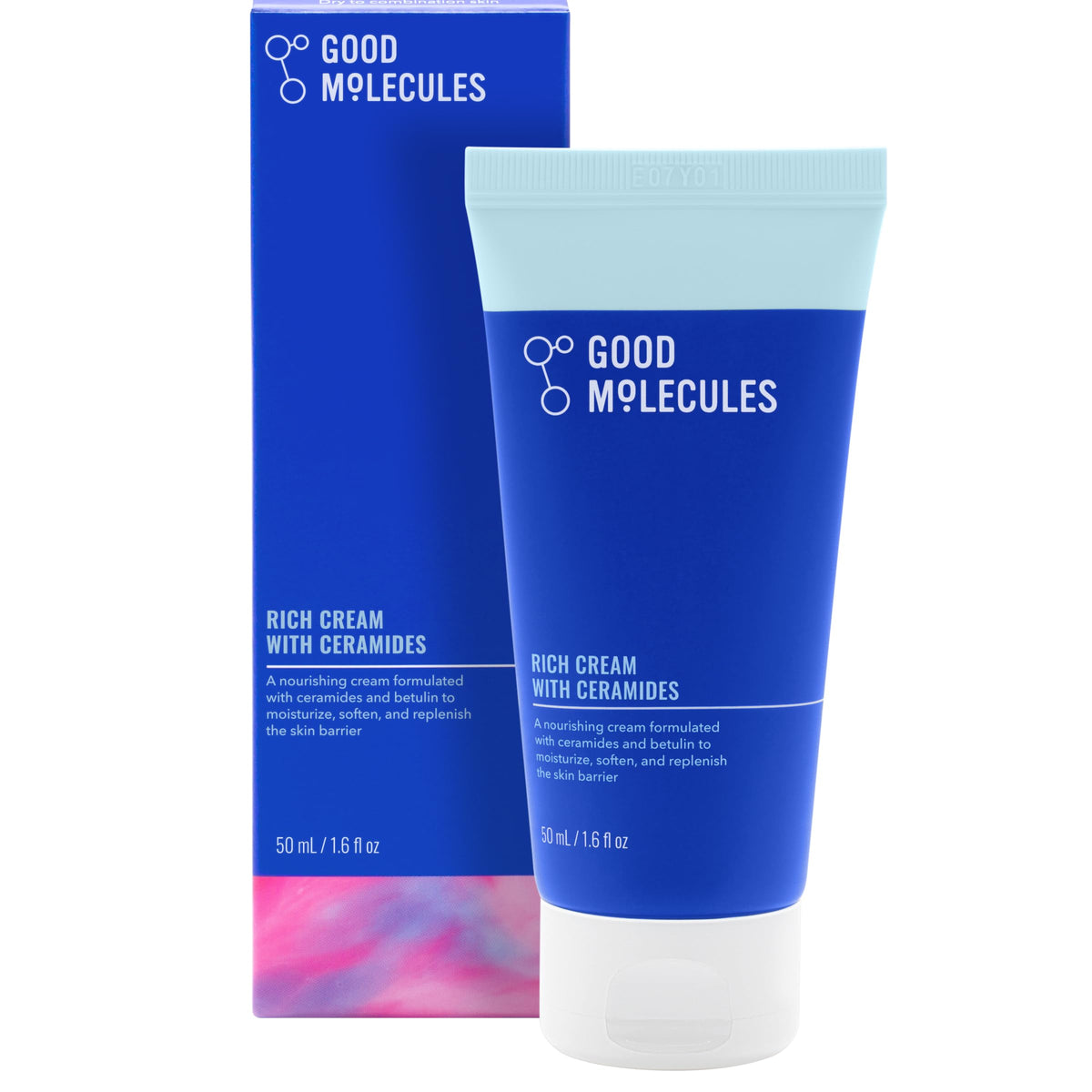 Crema Rica con Ceramidas de Good Molecules en bote, hidratación profunda para piel seca