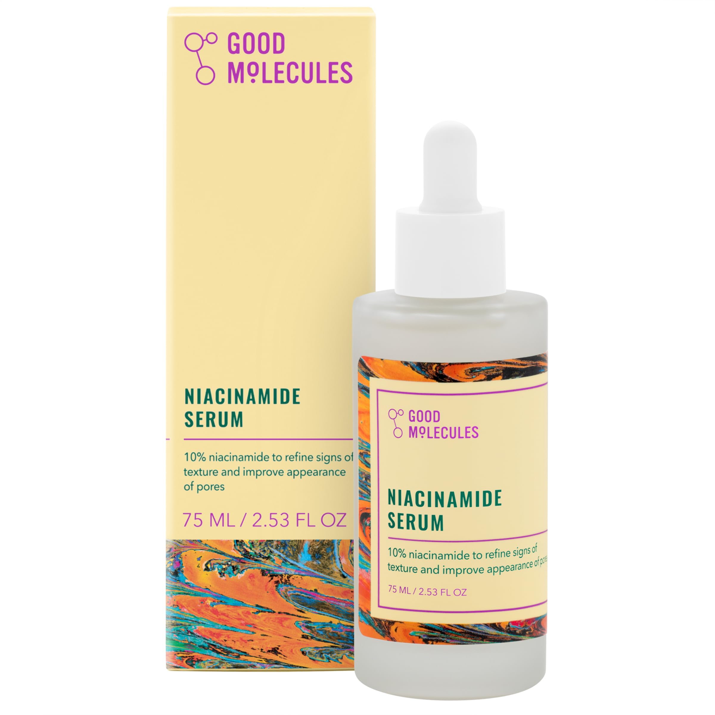 Good Molecules Niacinamida 10% en botella para tono uniforme y piel suave