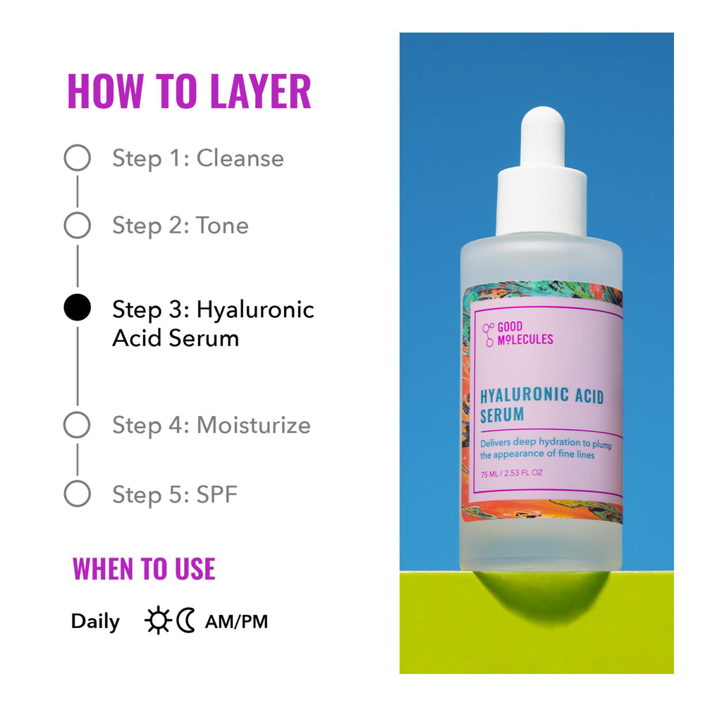 Good Molecules serum piel radiante y aspecto más suave tras su uso.