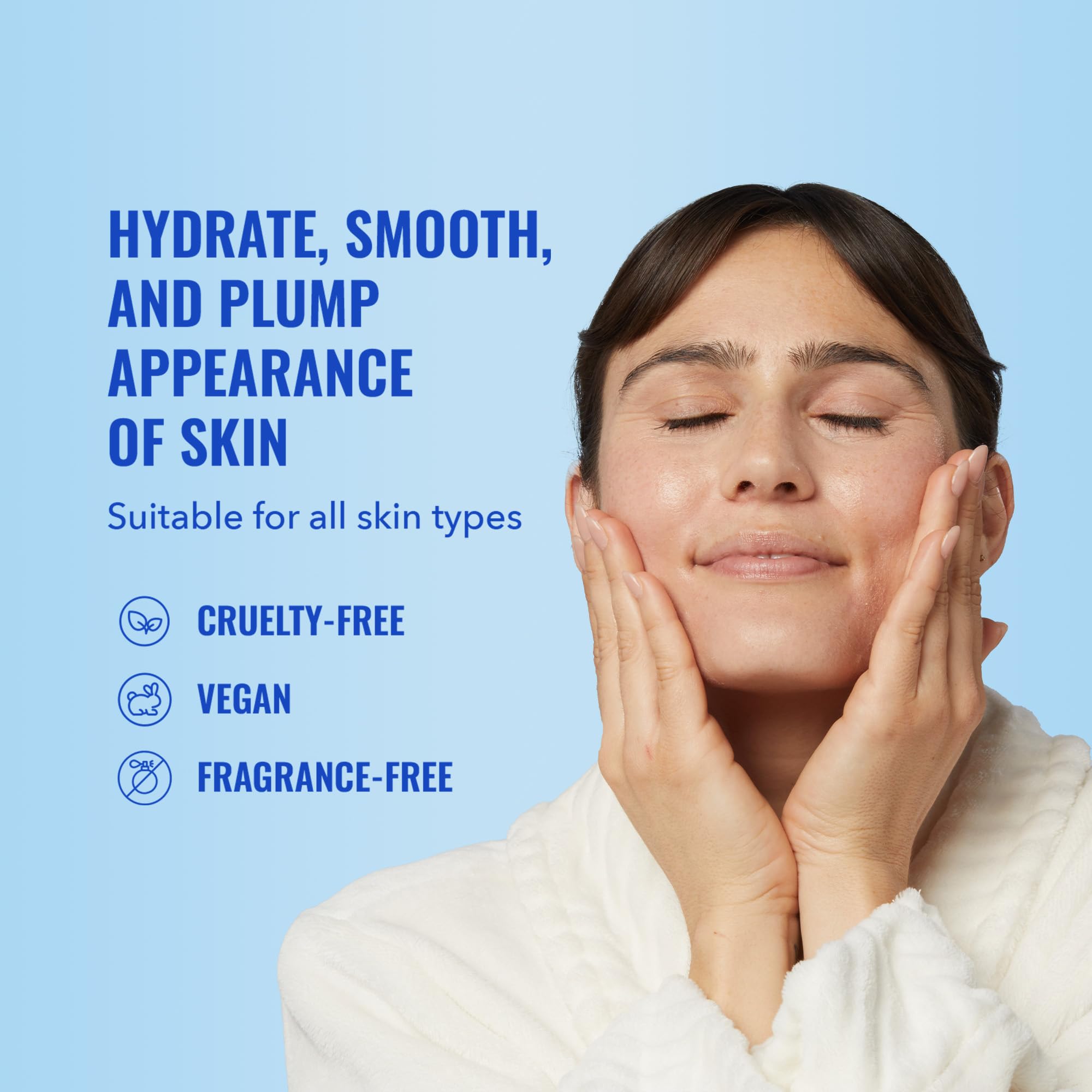 Good Molecules serum textura ligera y absorción rápida para piel suave.
