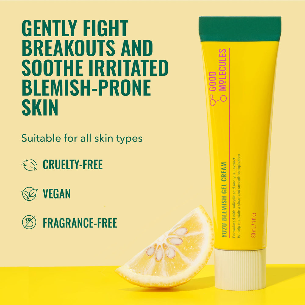 Good Molecules Yuzu Gel Crema para imperfecciones, aplicación matutina