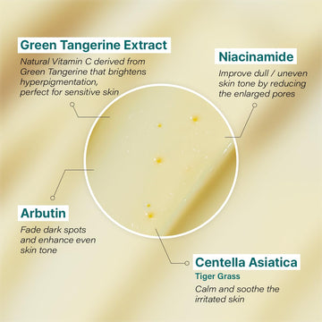 GOODAL crema Vitamina C mandarina verde ingredientes naturales que calman e hidratan.