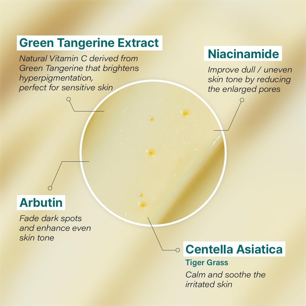 GOODAL crema Vitamina C mandarina verde ingredientes naturales que calman e hidratan.