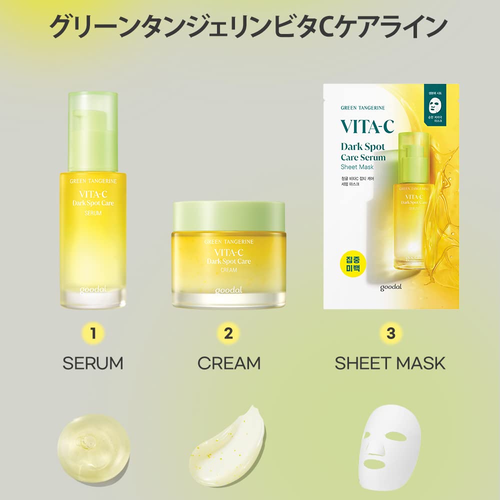 GOODAL Green Tangerine Vita C ampoule — rituel visage simple et efficace.