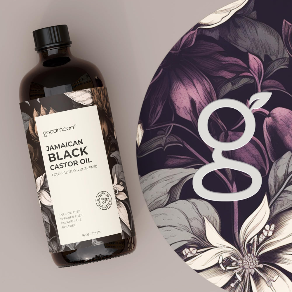 GOODMOOD Aceite de ricino jamaicano, ideal para masajes corporales.