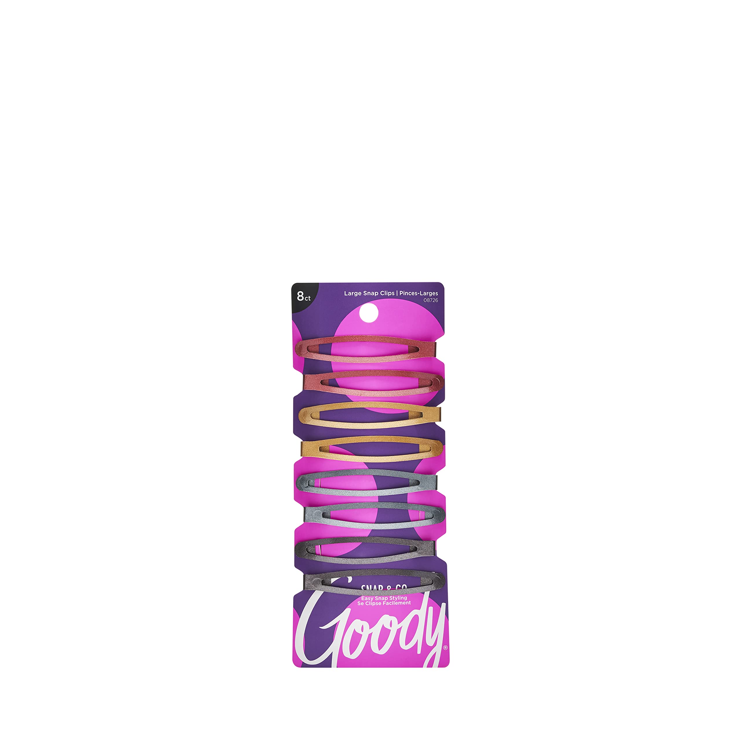 GOODY clips de contorno en colores metálicos para un peinado cómodo