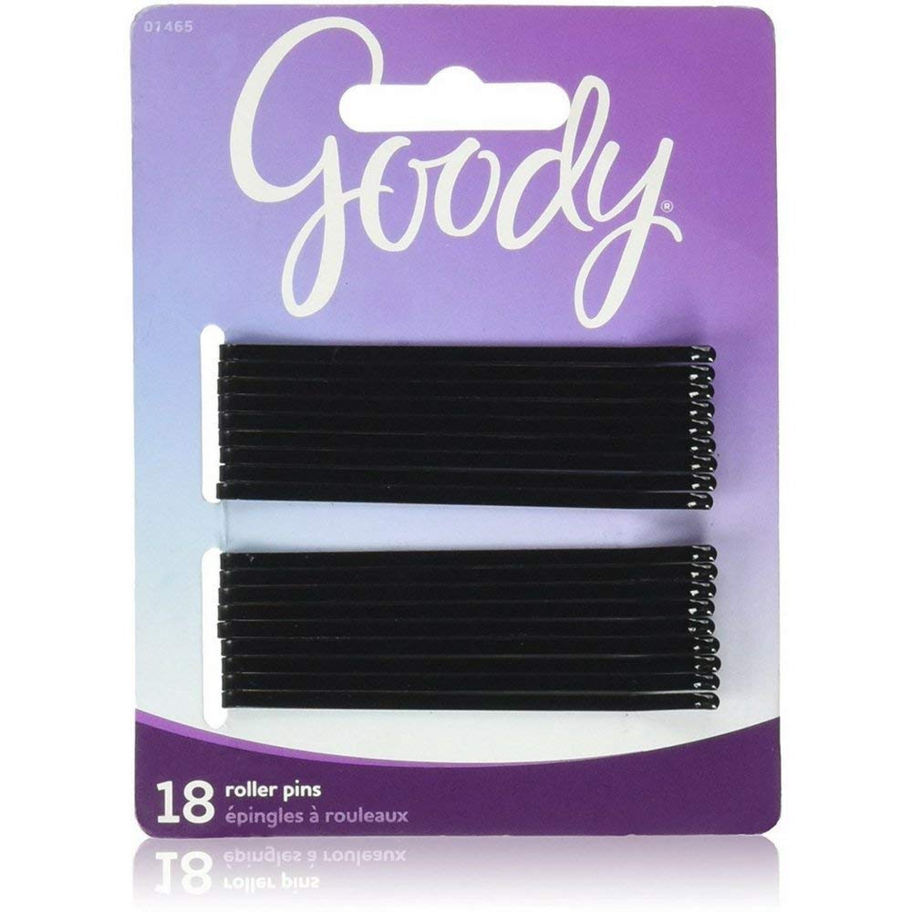 GOODY horquillas negras de 3 pulgadas para sujetar el cabello y crear estilos duraderos.