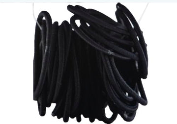 Goody Ouchless elásticos para pelo negro, aptos para cabello mediano.