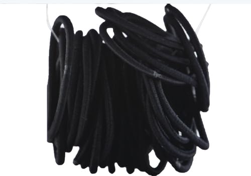 Goody Ouchless elásticos para pelo negro, aptos para cabello mediano.