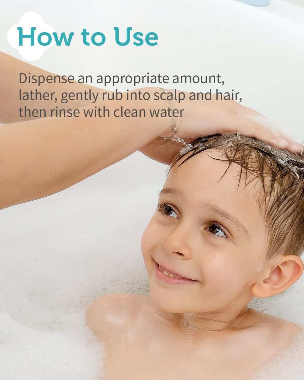 GOONGBE Kids Fresh Shampoo: fragancia alergena cero probada para irritación.