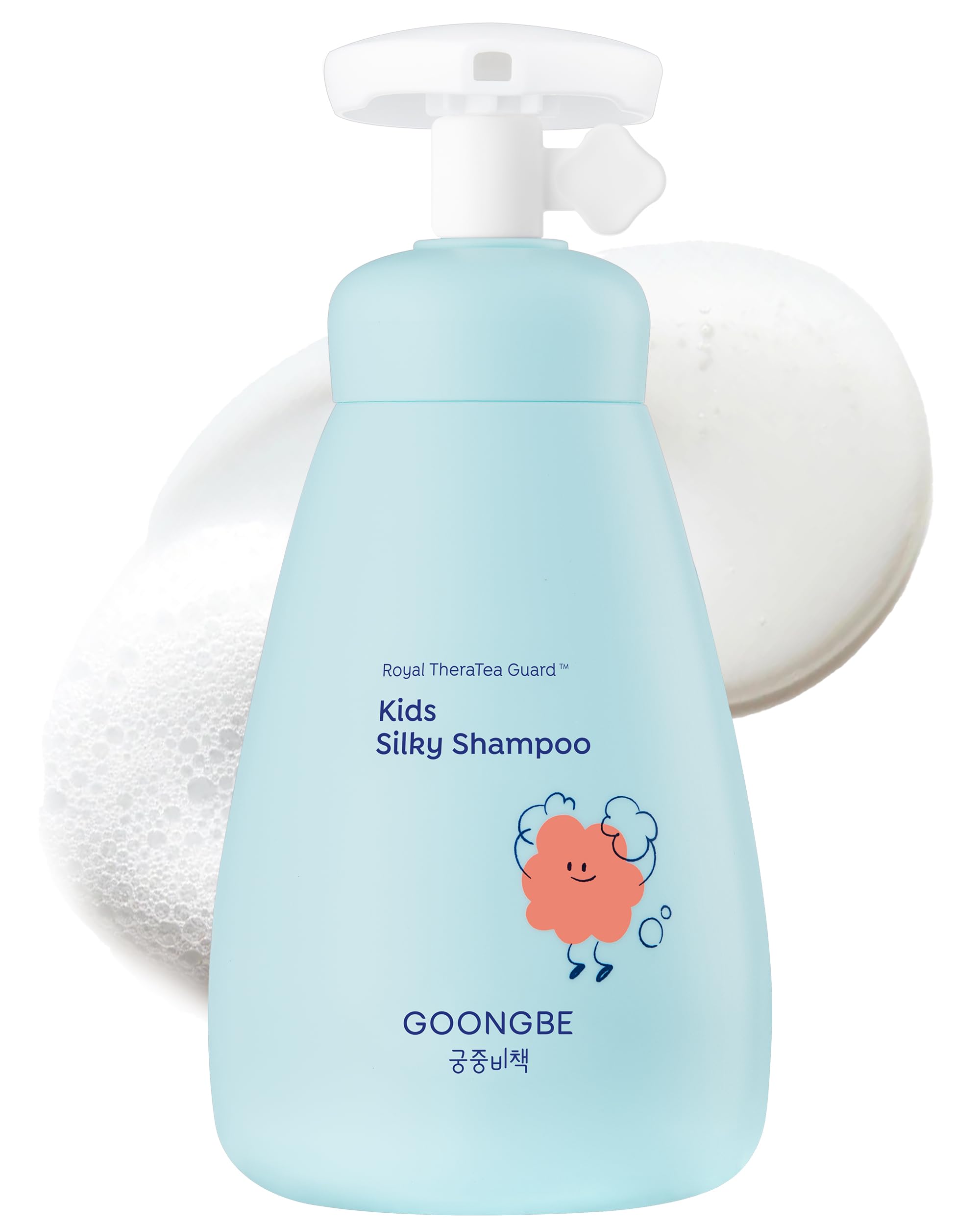 GOONGBE Champú Sedoso para Niños, botella vertiendo, limpieza suave para cabello delicado