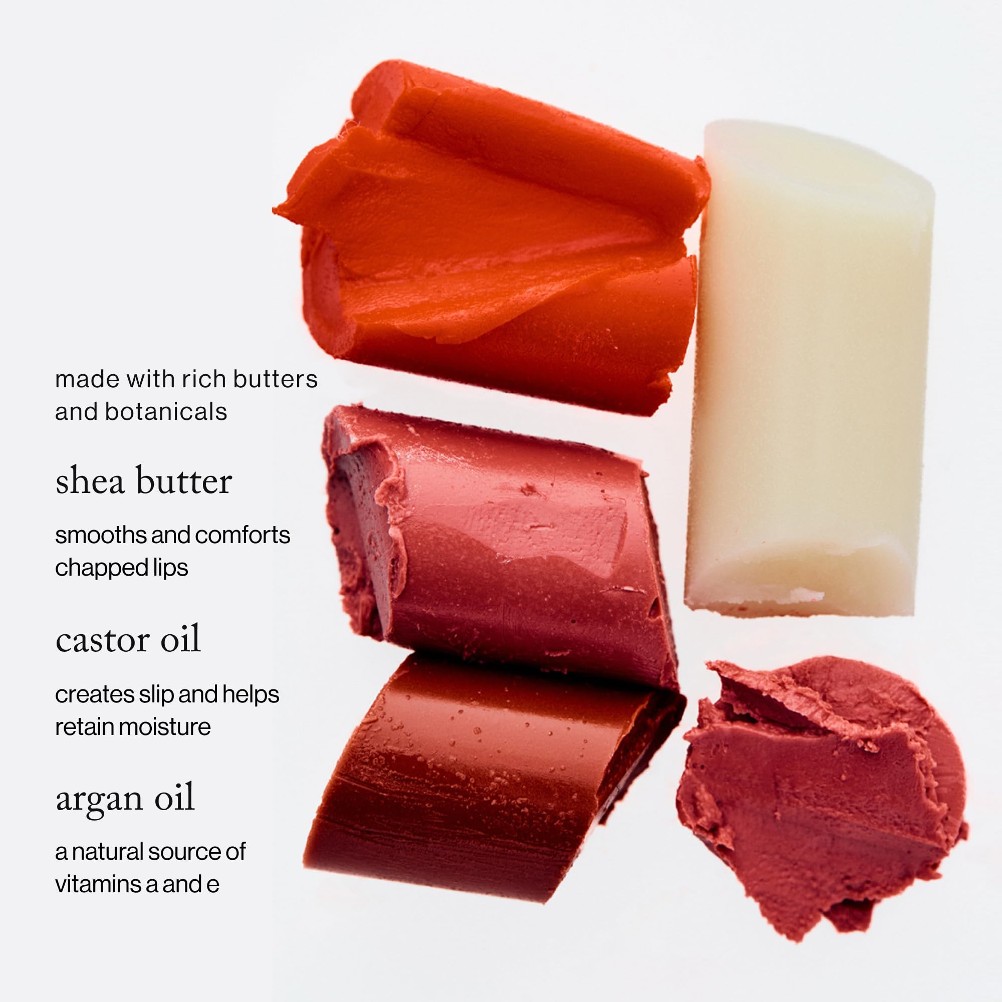 Goop Beauty lip balm ingredients highlight natural oils for nourishing, non-sticky lips.
