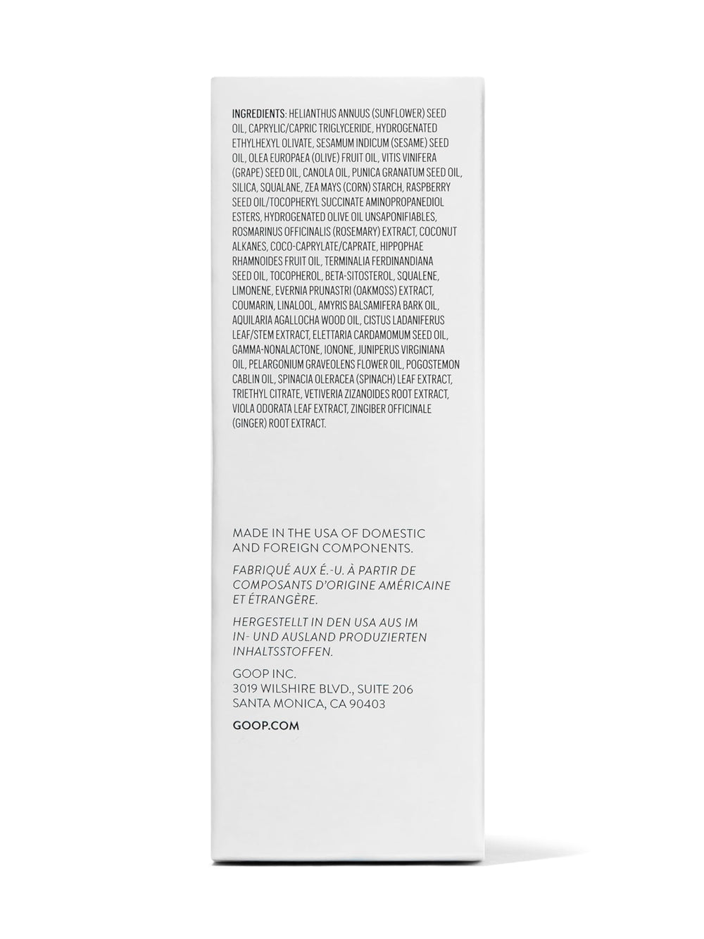Goop Beauty Aceite Corporal, aroma a cedro y vetiver para un momento calmante.