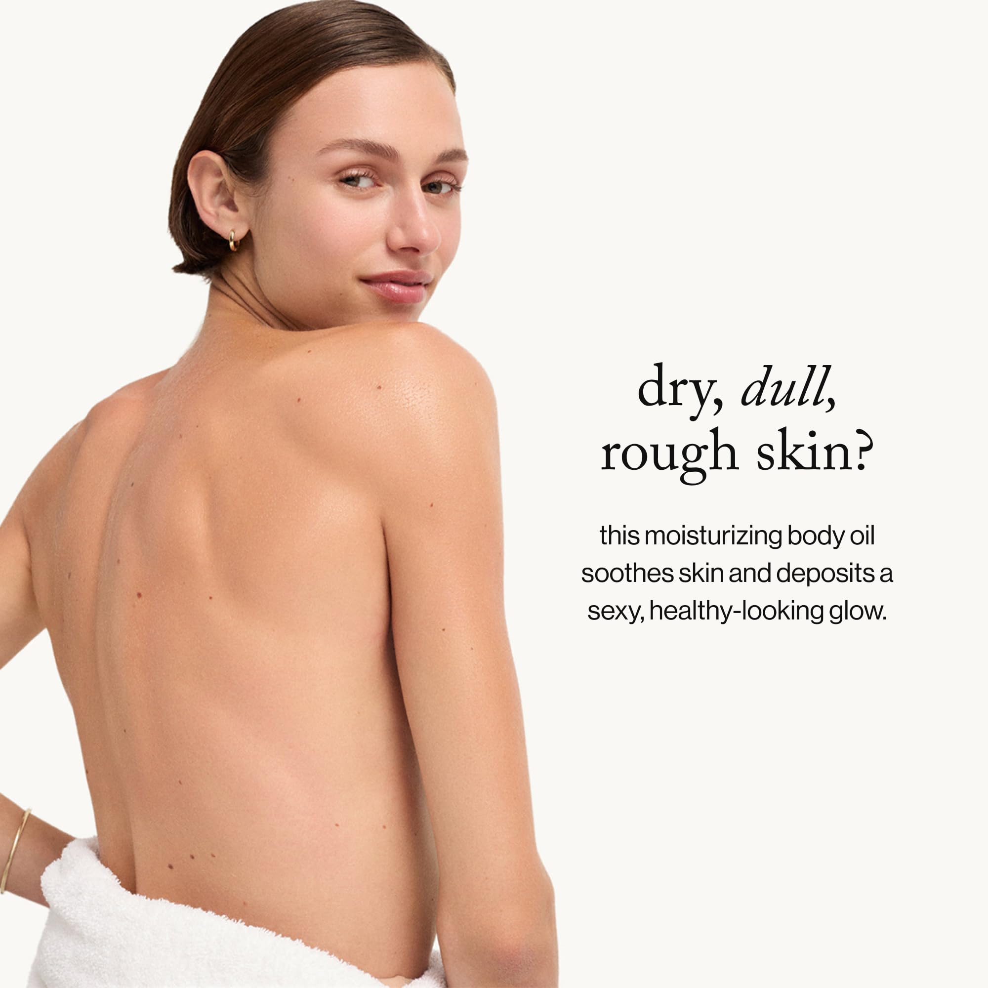 Goop Beauty Aceite Corporal, aroma a jengibre y violeta para una experiencia sensorial.