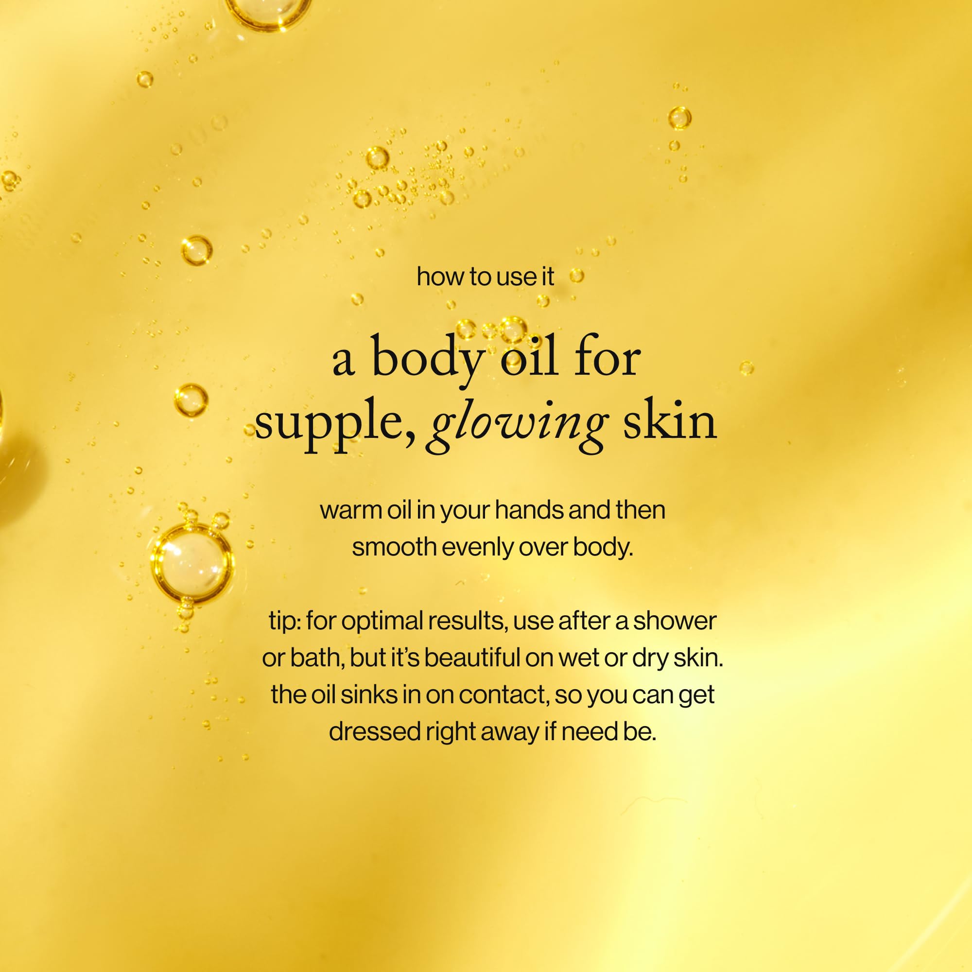Goop Beauty Aceite Corporal, aporta brillo e hidratación duradera.