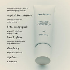 goop Exfoliating Jelly Cleanser, enzimas-fruta visible, pulido suave de la piel.