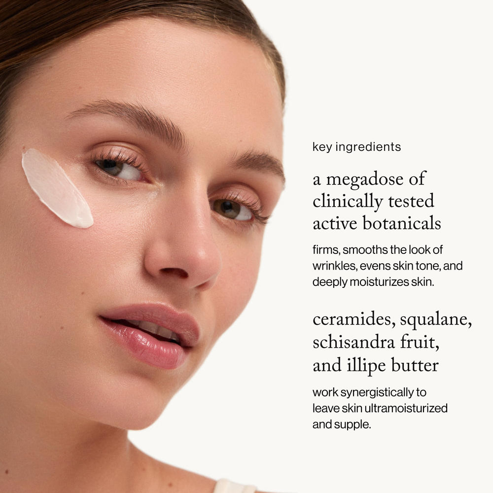 Goop Crema Facial Nutritiva: textura cremosa que se funde al aplicar para hidratación.