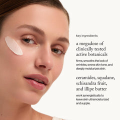 Goop Crema Facial Nutritiva: textura cremosa que se funde al aplicar para hidratación.