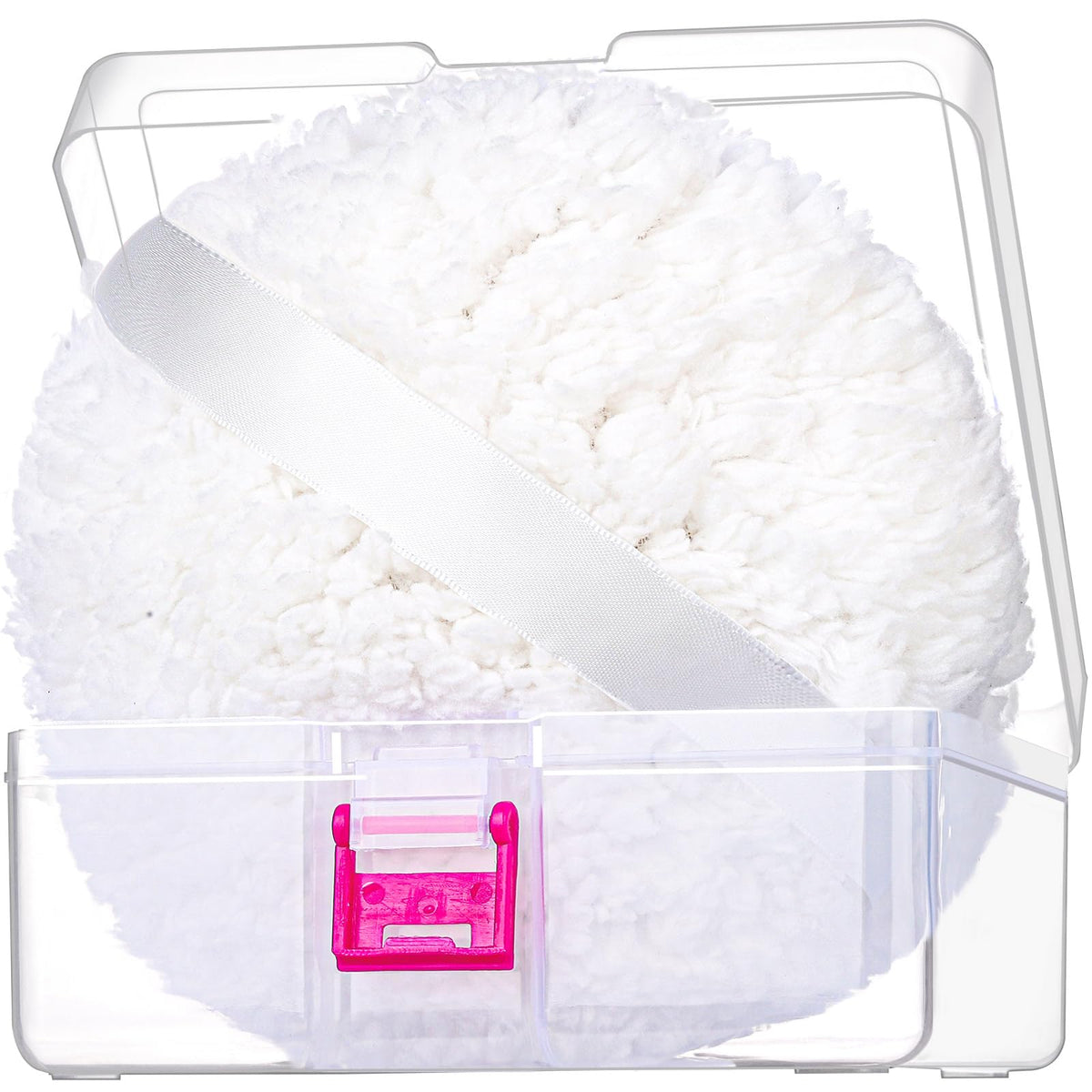 Gootaimi puff polvo corporal de 6 pulgadas con estuche para almacenamiento limpio.