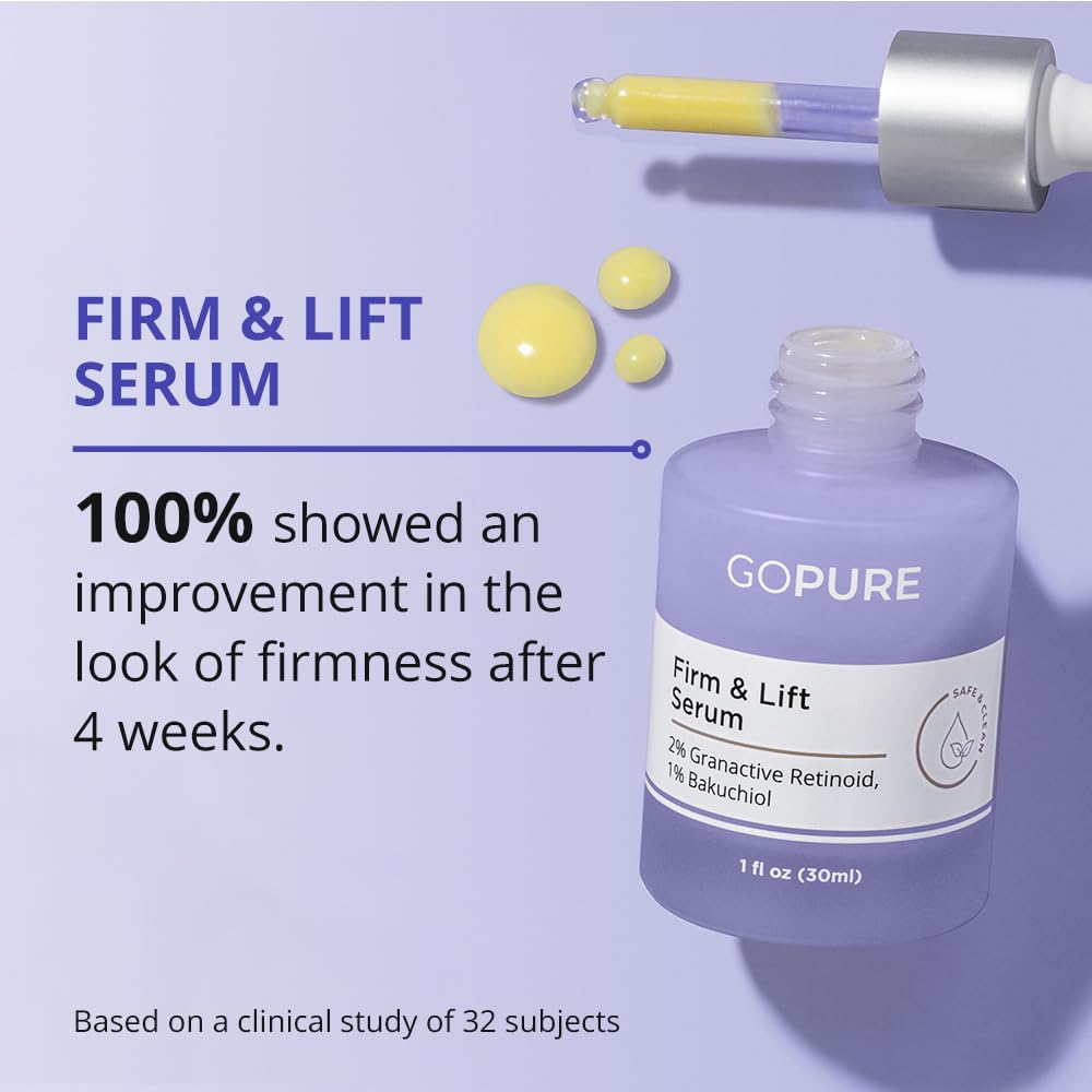 GoPure Actives Sérum de Firmeza y Elevación, aplicación-piel: absorción rápida y confort en la piel.