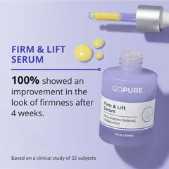 GoPure Actives Sérum de Firmeza y Elevación, aplicación-piel: absorción rápida y confort en la piel.