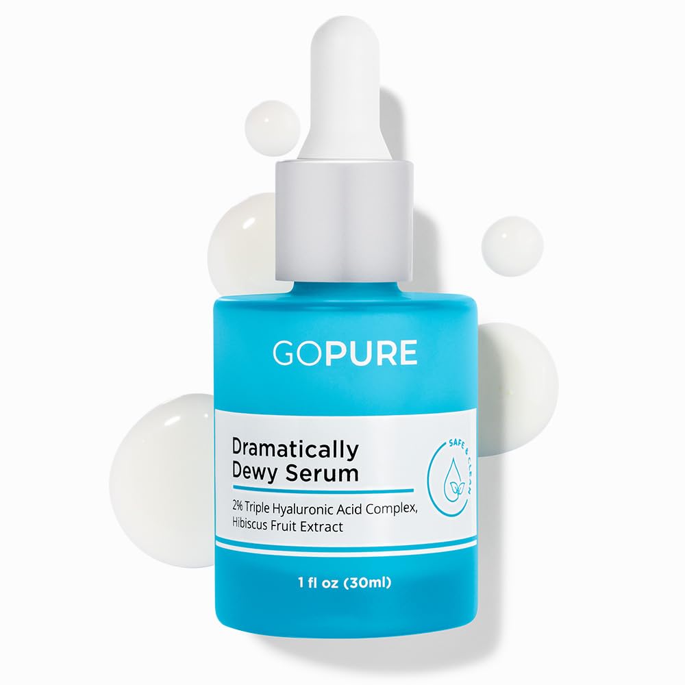 goPure Sérum Hyaluronique routine soin quotidienne, peau lumineuse