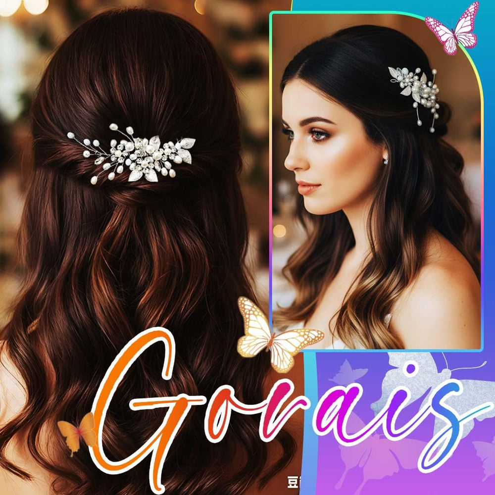 GORAIS adorno de pelo con perlas brillantes para cualquier look nupial