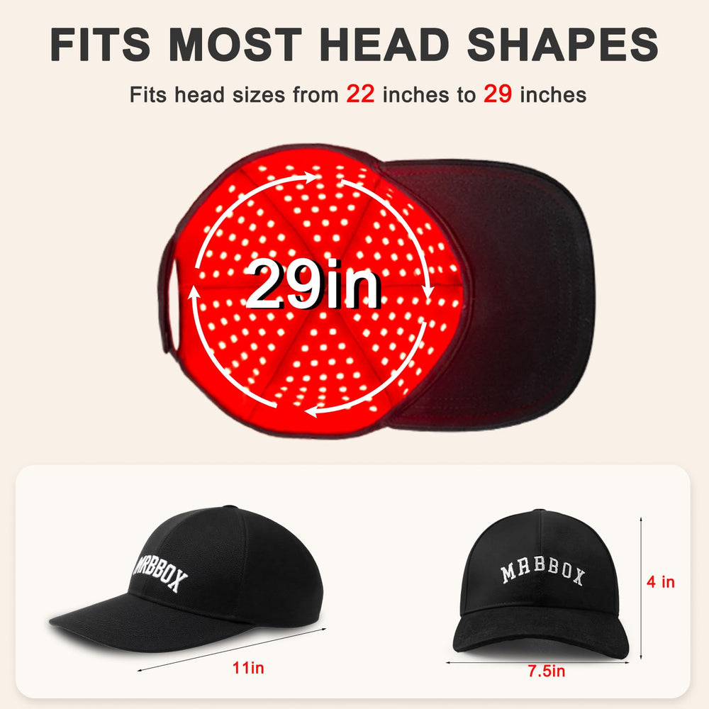 Gorra láser para crecimiento capilar con infrarrojo 850nm para relajación