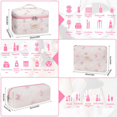 Gosect bolsas maquillaje tamaños variados para ordenar productos pequeños, medianos y grandes.